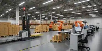 Advanced warehouse operations with robotics and automation for order fulfillment