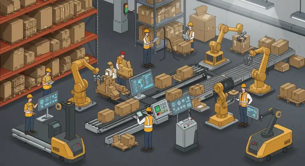 Warehouse Automation for Small Businesses: 30% Efficiency in 2025