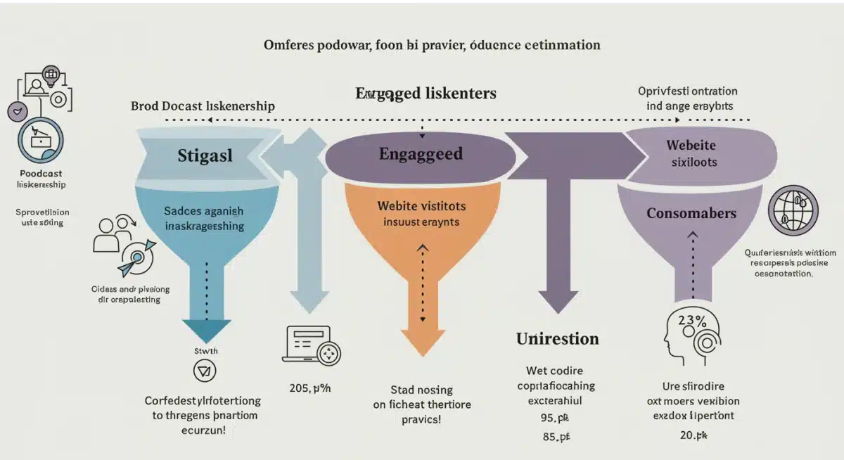 E-commerce conversion funnel optimization through podcast ads
