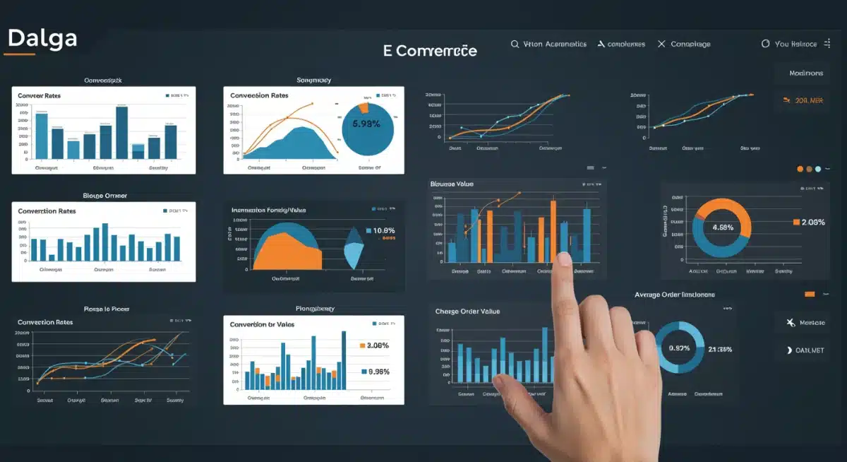 E-commerce analytics dashboard showing conversion rate improvements.