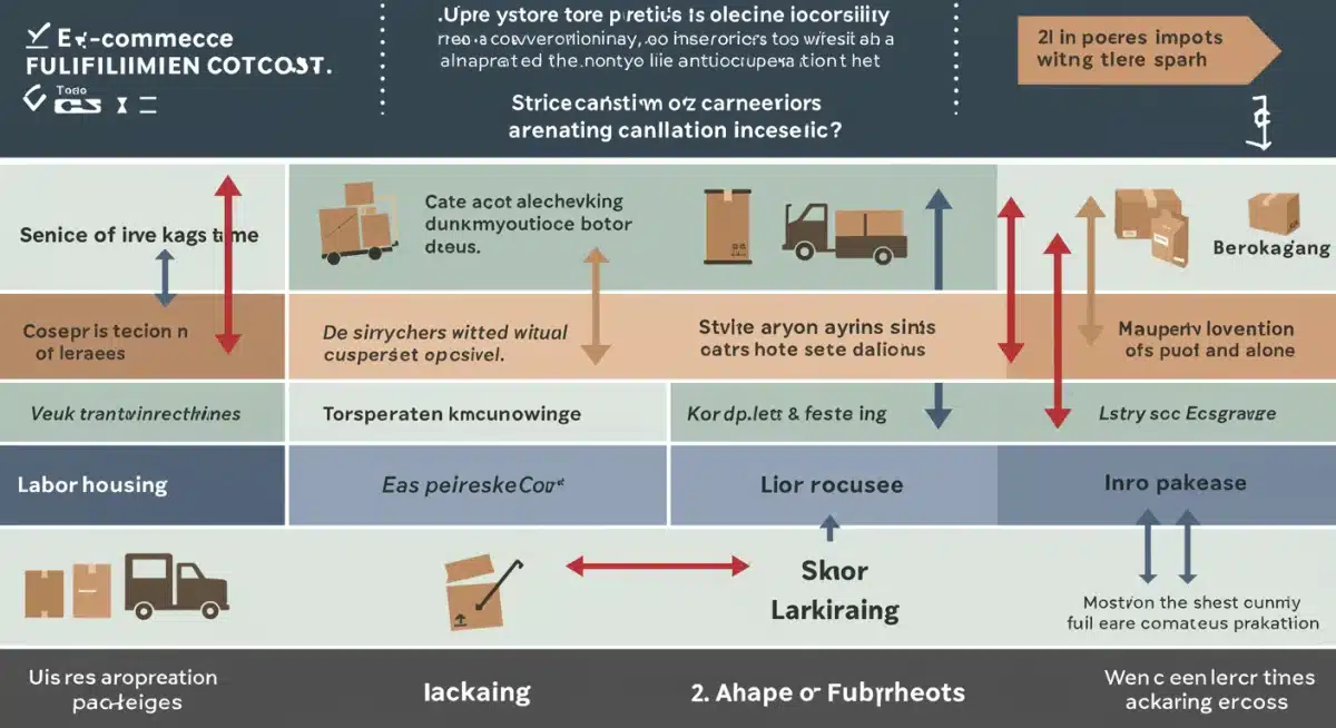 Detailed breakdown of e-commerce fulfillment costs and regulatory impact.