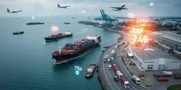 Global logistics network illustrating the impact of 2025 shipping regulations on e-commerce costs.