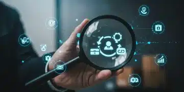 Modern logistics network with vendor compliance symbols