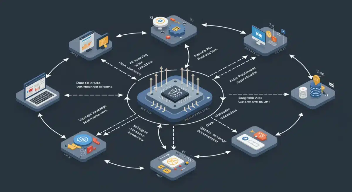 Diagram illustrating data integration and AI optimization in Google Ads Performance Max.