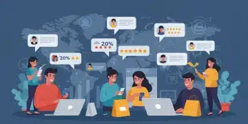 Diverse customers reviewing e-commerce products, symbolizing increased trust through UGC