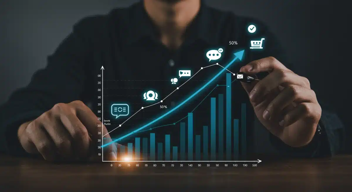 Data visualization showing increased e-commerce sales and engagement from UGC